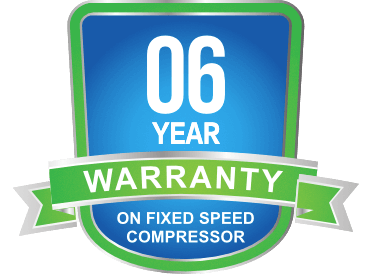 Amstrad 6 Year Warranty on Fixed Speed Compressor