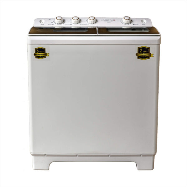 Amstrad Semi-Automatic Top Load Washing Machine with Stainless Steel Tub