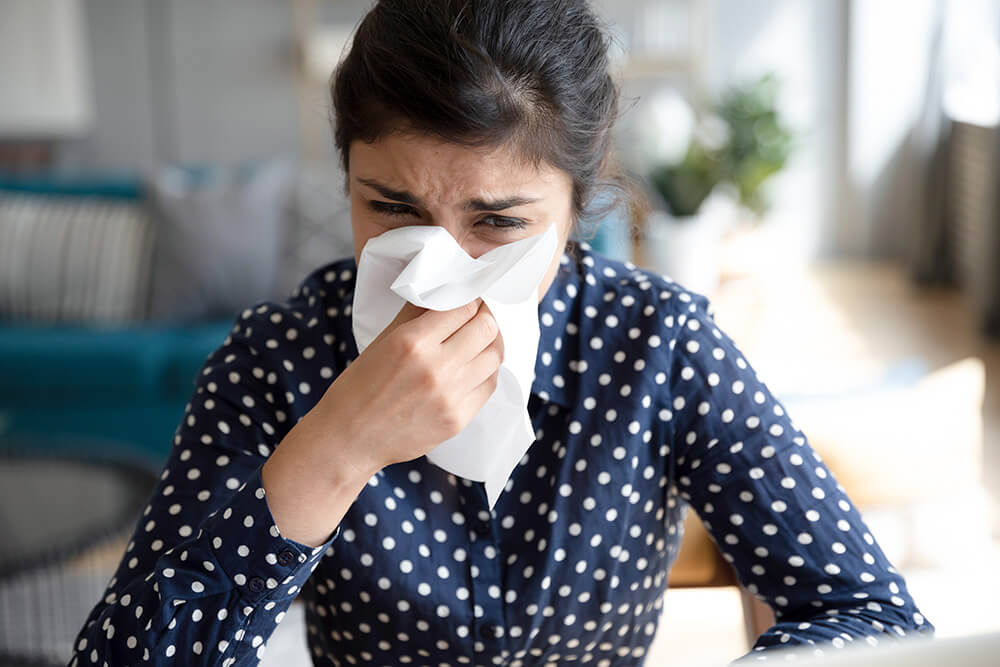 Allergy due to drying clothes inside home