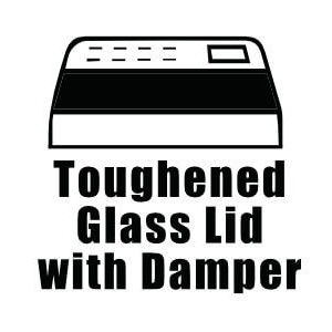 Toughened Glass Lid with Damper Toughened Glass Lid with Damper