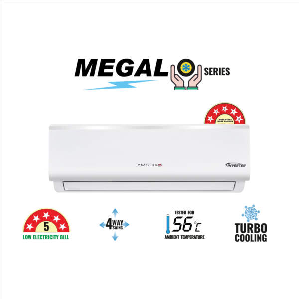 Amstrad Megalo Series AC 1 Ton 5 Star Inverter Split Air Conditioner - AMSi1353