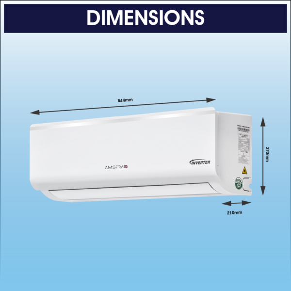 Amstrad Megalo Series AC 1 Ton 5 Star Inverter Split Air Conditioner - AMSi1353 - Image 3