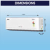 Amstrad Heavy Duty 1.6 Ton Split Inverter AC Dimensions