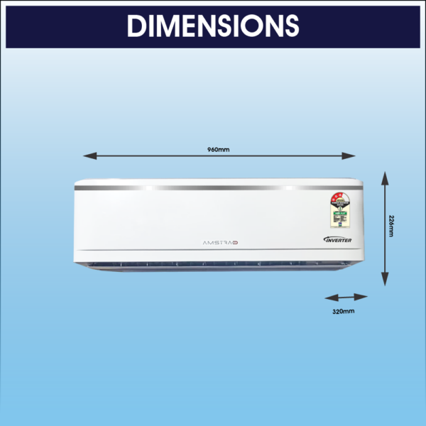 Amstrad Perfecto Series AC 2.0 Ton 3 Star Inverter Split Air Conditioner – AMSi2532 - Image 3