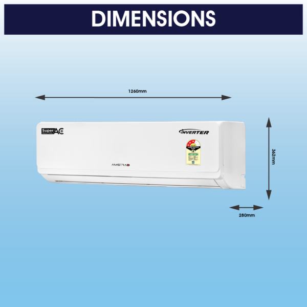 Amstrad Viraat Series 2.5 Ton 3 Star Super Heavy Duty Split Inverter Air Conditioner - AMSi3031260ASHD - Image 3