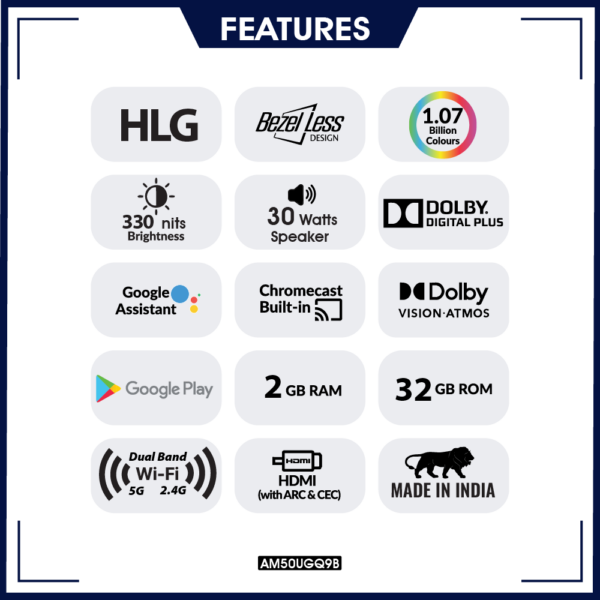 Amstrad 50 Inch HD Google TV - AM50UGQ9B - Image 2