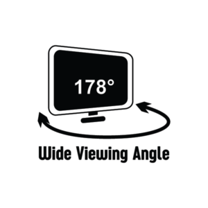 178 deg viewing angle 178 deg viewing angle