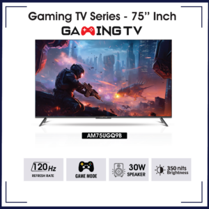 Amstrad 75 Inch Gaming QLED Google TV - AM75UGQ9B