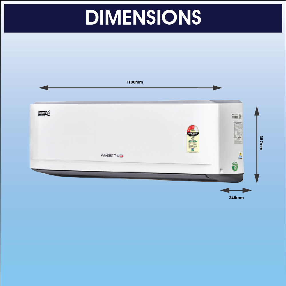 Amstrad Jumbo Series 2 Ton 2 Star Non-Inverter Split Air Conditioner - AMSF2622SHD(2026 Star Rating) - Image 3