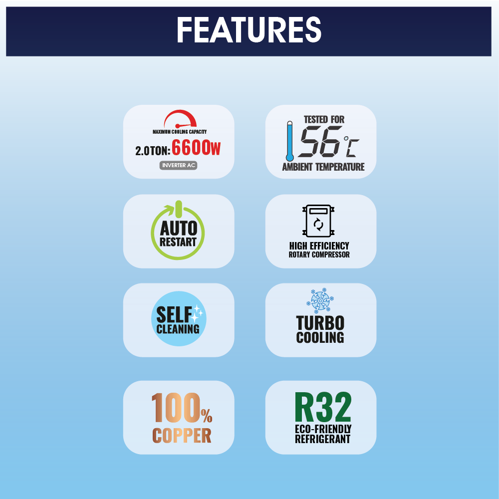 Amstrad Jumbo Series 2 Ton 2 Star Non-Inverter Split Air Conditioner - AMSF2622SHD(2026 Star Rating) - Image 2