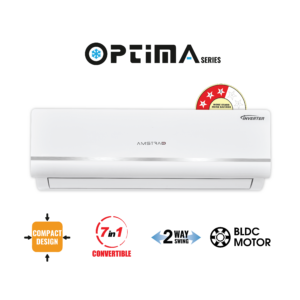 Amstrad Optima Series AC 1 Ton 3 Star Inverter Split Air Conditioner – AMSi1232 (2026 Star Rating)