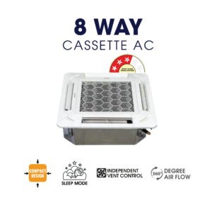 Amstrad 8 Way Cassette 3 Ton 4 Star Air Conditioner - AMSC36iA