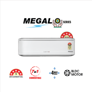 Amstrad Megalo Series AC 1 Ton 5 Star Inverter Split Air Conditioner – AMSi1354HD (2026 Star Rating)