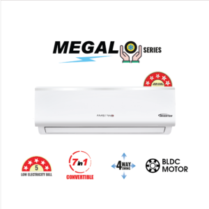 Amstrad Megalo Series AC 1 Ton 5 Star Inverter Split Air Conditioner – AMSi1354HD(2026 Star Rating)