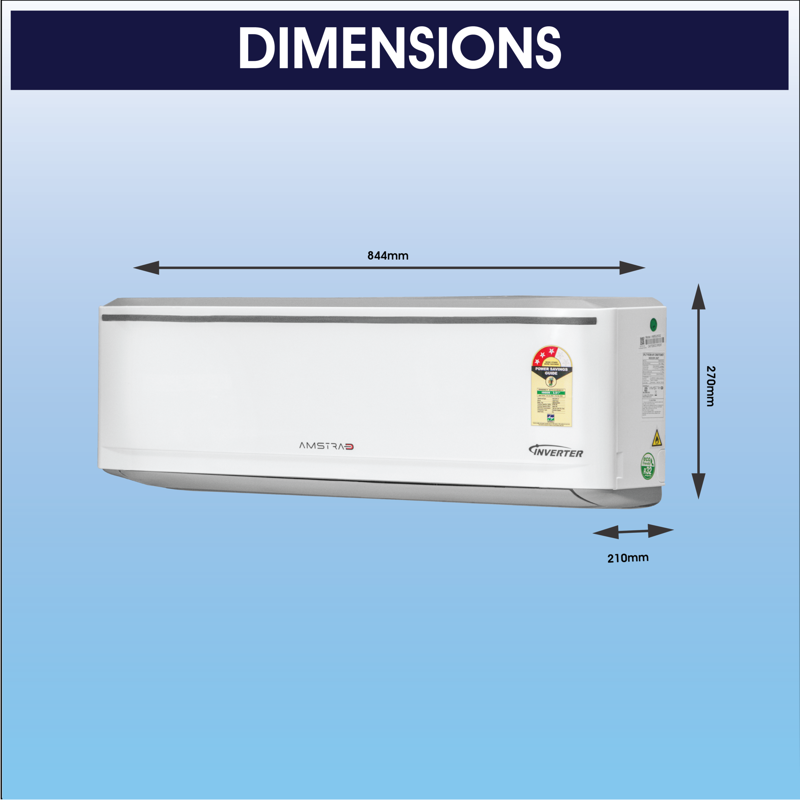 Amstrad Perfecto Series AC 1 Ton 3 Star Inverter Split Air Conditioner - AMSi1333HD(2026 Star Rating) - Image 3