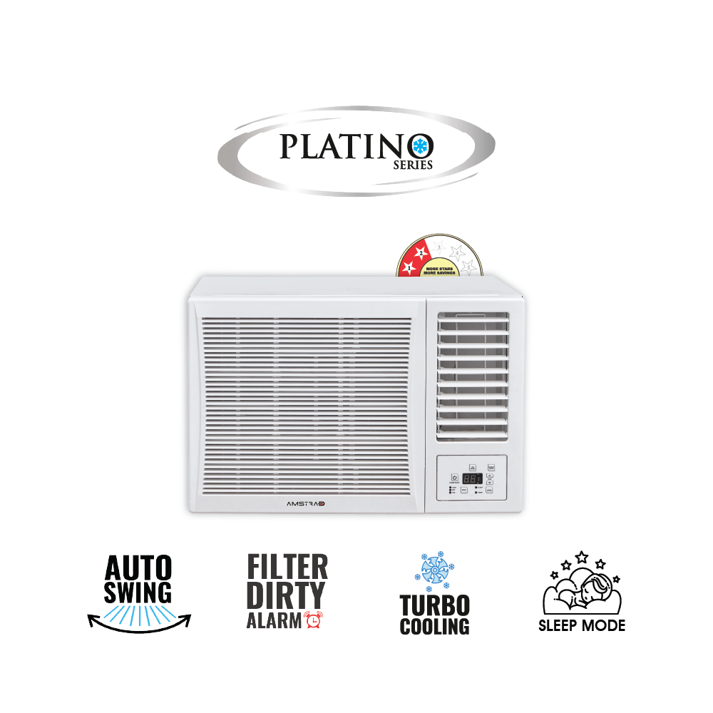 Amstrad 1.5 Ton Fixed Speed 2 Star Window Air Conditioner – AMWF1927 (2026 Star Rating)