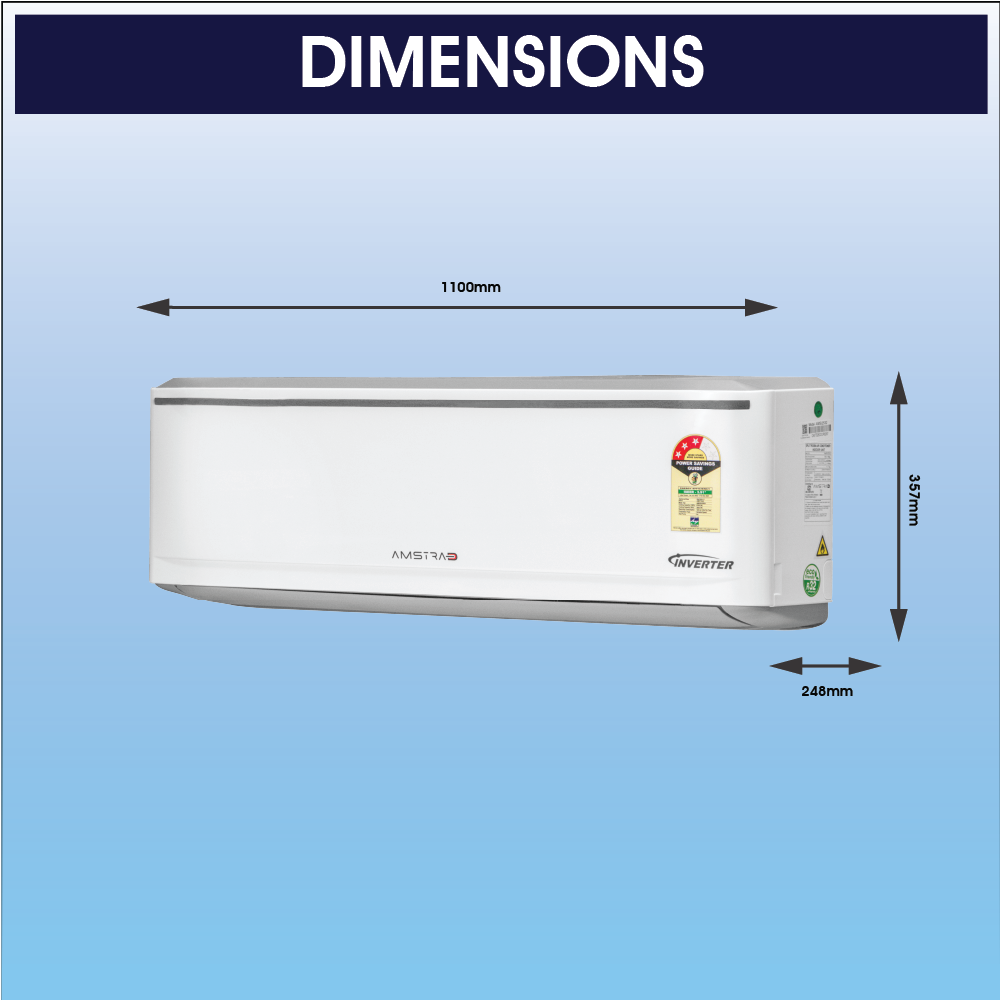 Amstrad Perfecto Series AC 2 Ton 3 Star Inverter Split Air Conditioner - AMSi2533 (2026 Star Rating) - Image 3