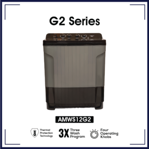 Amstrad 12 kg Semi Automatic Washing Machine – AMWS12G2