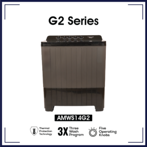 Amstrad 14 kg Semi Automatic Washing Machine – AMWS14G2