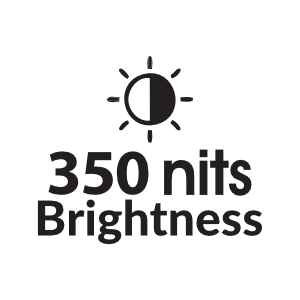 350 Nits Brightness 350 Nits Brightness
