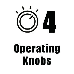 Four Operating Knobs Four Operating Knobs