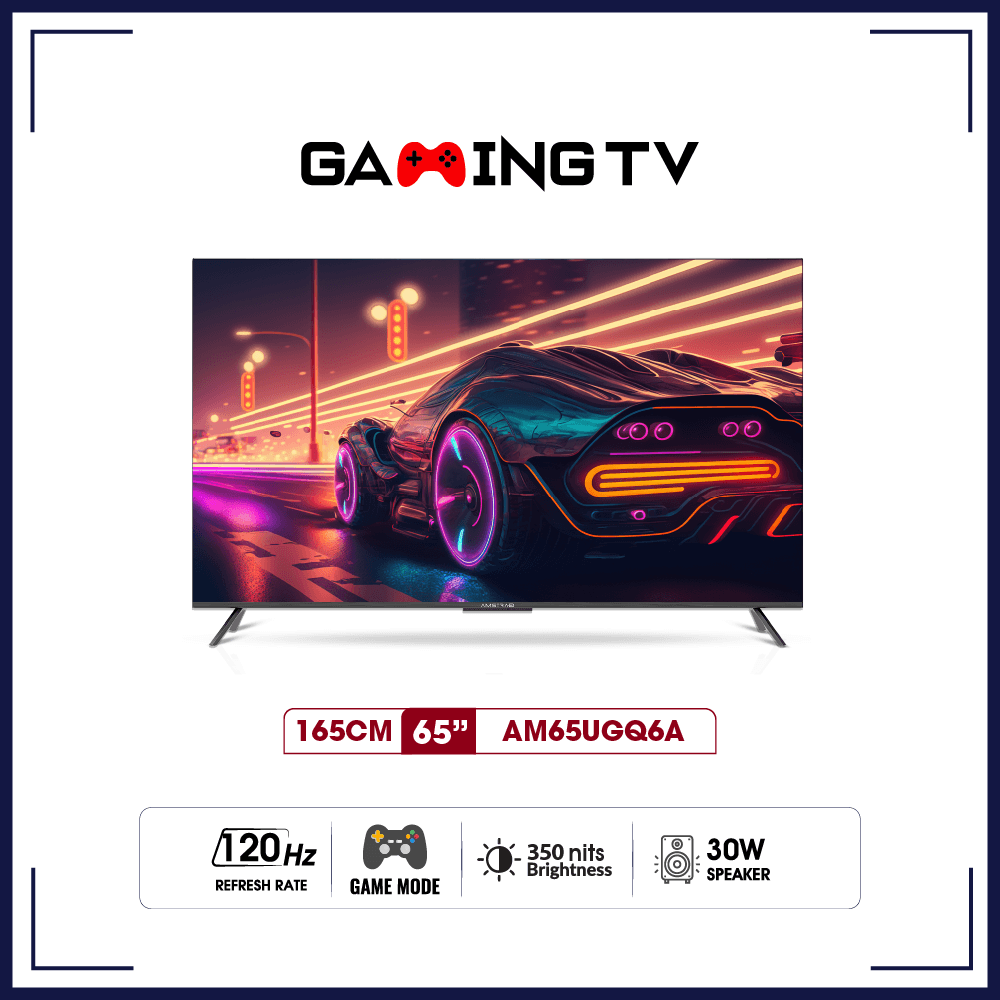 Amstrad 65 Inch (165cm) Gaming QLED Google TV - AM65UGQ6A